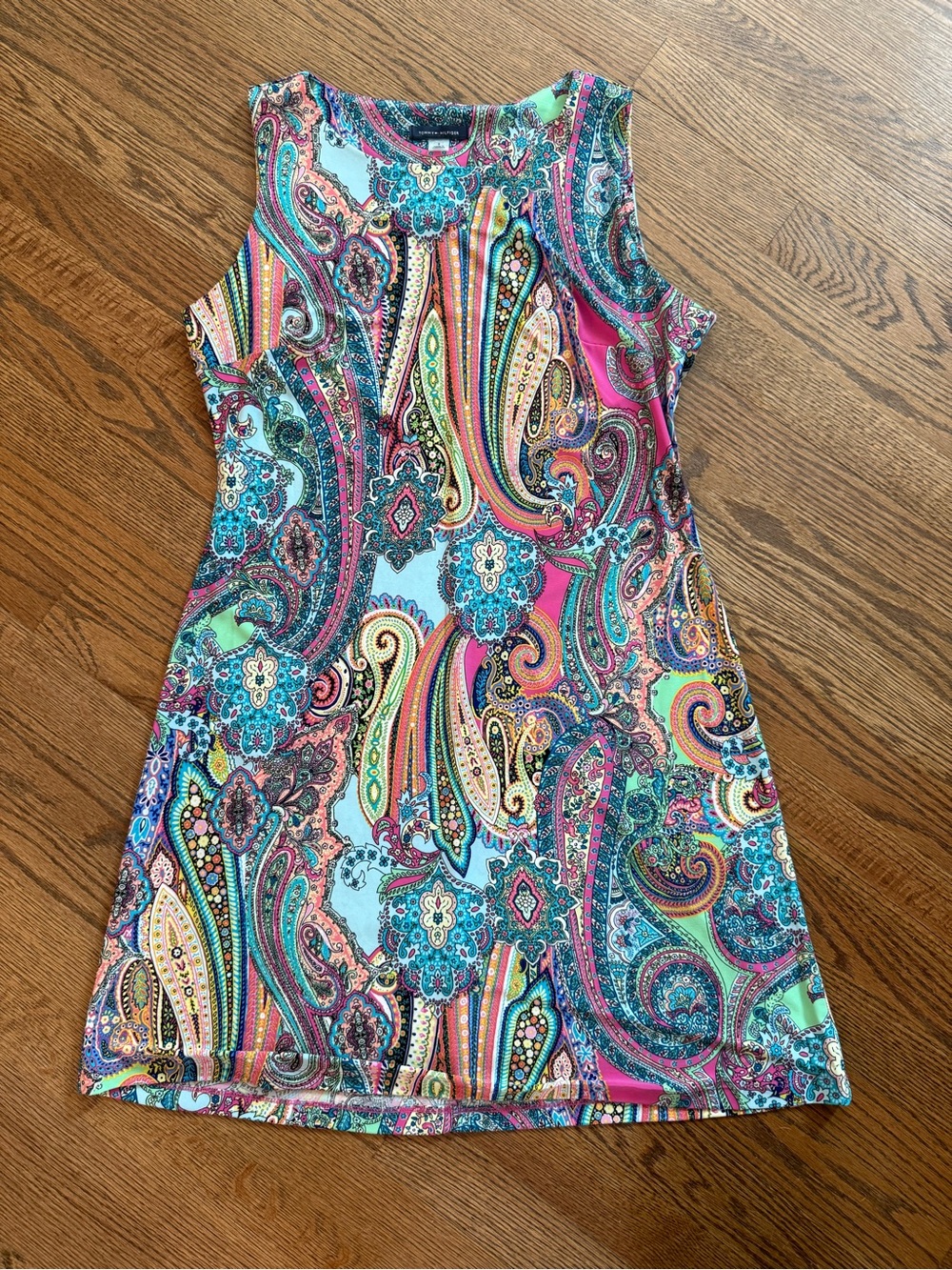 Tommy Hilfiger Bright Multicolor Paisley Sleeveless Tunic